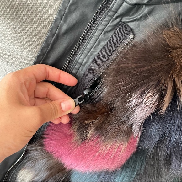 Alice + Olivia winter coat with real fox fur - Picture 8 of 13